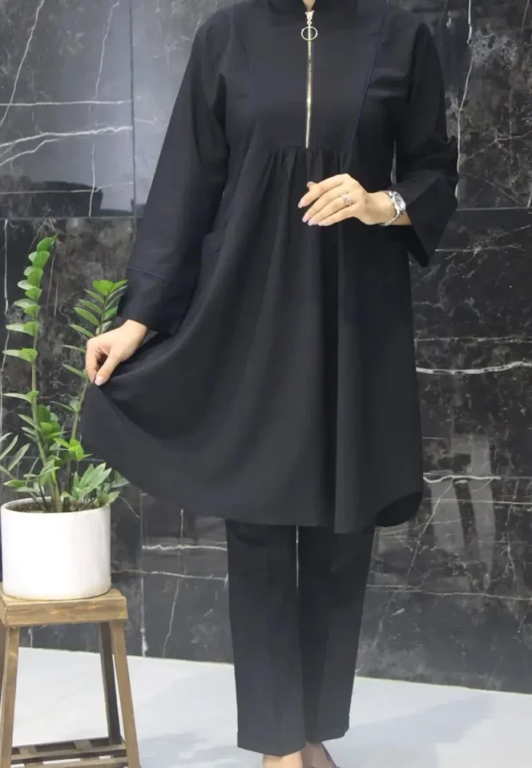 مانتو مشکی اداری