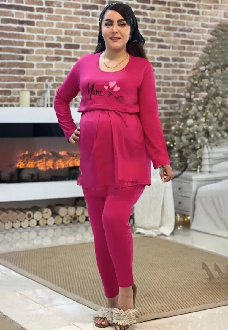 بلوز شلوار بارداری نخی